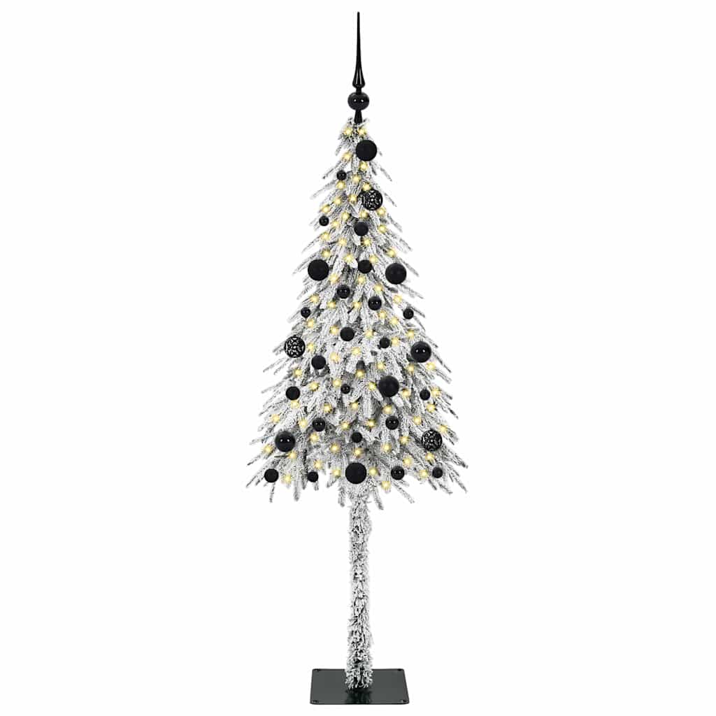 HKH Árvore de Natal com 150 Leds com Suporte Branco em Aço e PE