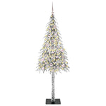 HKH Árvore de Natal com 150 Leds com Suporte Branco em Aço e PE