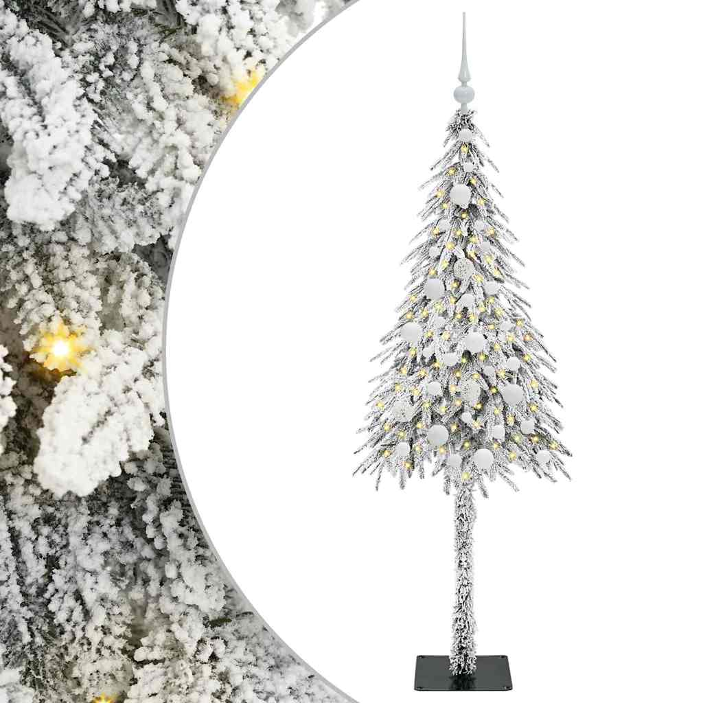 HKH Árvore de Natal com 150 Leds com Suporte Branco em Aço e PE