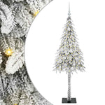 HKH Árvore de Natal com 150 Leds com Suporte Branco em Aço e PE