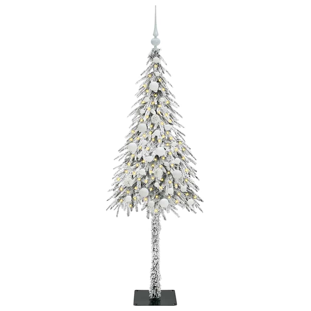 HKH Árvore de Natal com 150 Leds com Suporte Branco em Aço e PE