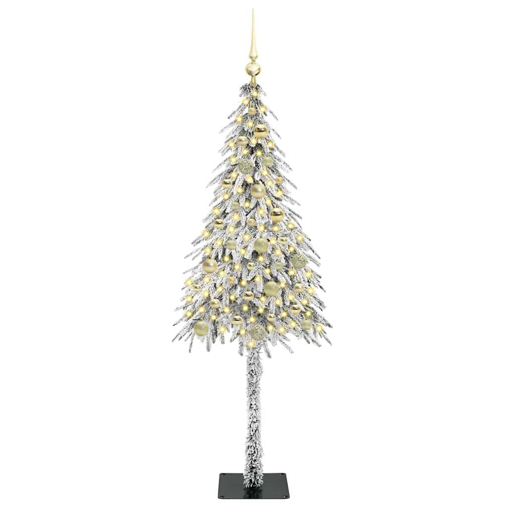 HKH Árvore de Natal com 150 Leds com Suporte Branco em Aço e PE