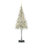 HKH Árvore de Natal com 150 Leds com Suporte Branco em Aço e PE