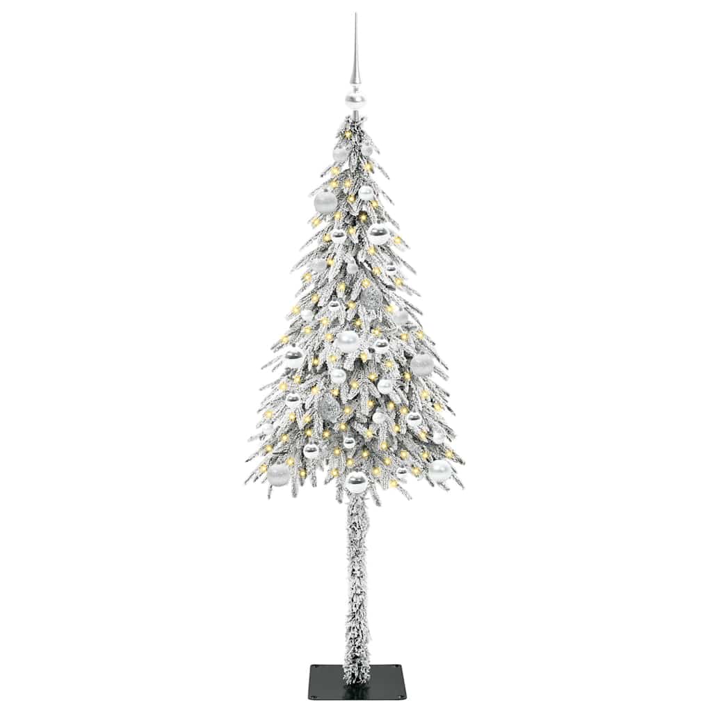 HKH Árvore de Natal com 150 Leds com Suporte Branco em Aço e PE