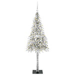 HKH Árvore de Natal com 150 Leds com Suporte Branco em Aço e PE