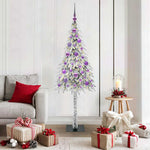 HKH Árvore de Natal com 150 Leds com Suporte Branco em Aço e PE