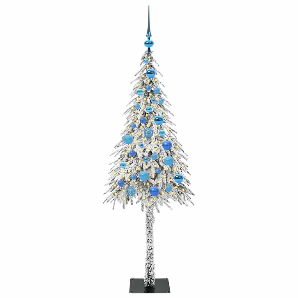 HKH Árvore de Natal com 150 Leds com Suporte Branco em Aço e PE