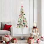 HKH Árvore de Natal com 150 Leds com Suporte Branco em Aço e PE