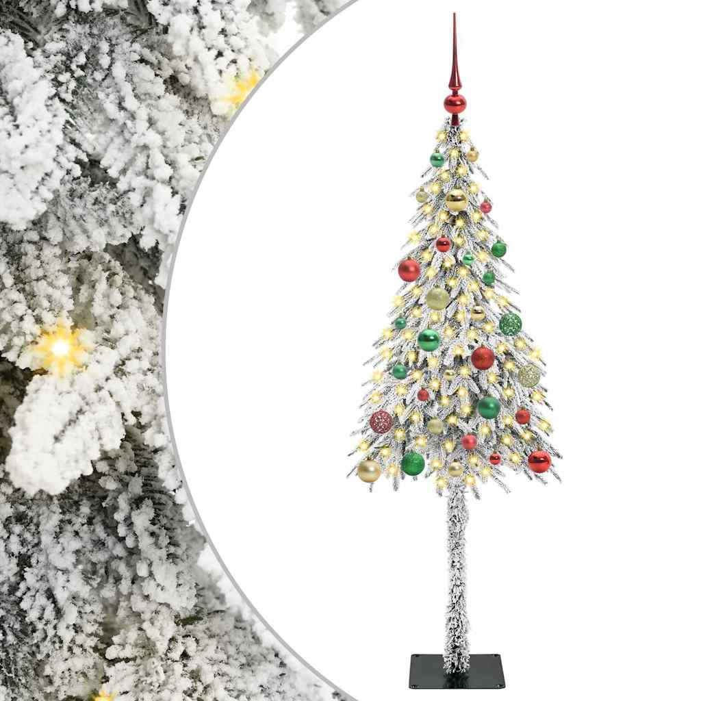 HKH Árvore de Natal com 150 Leds com Suporte Branco em Aço e PE