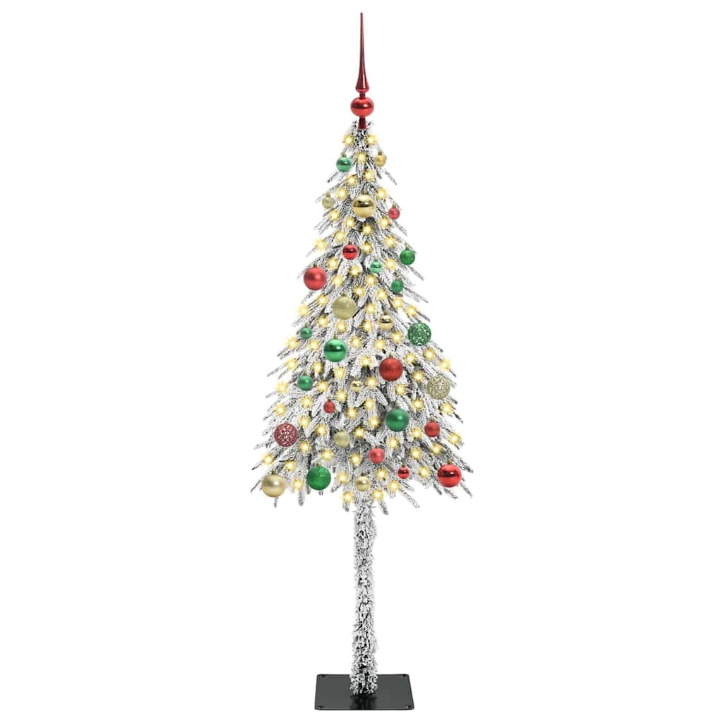 HKH Árvore de Natal com 150 Leds com Suporte Branco em Aço e PE