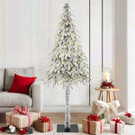 HKH Árvore de Natal com 300 Leds com Suporte Branco e Aço em PE