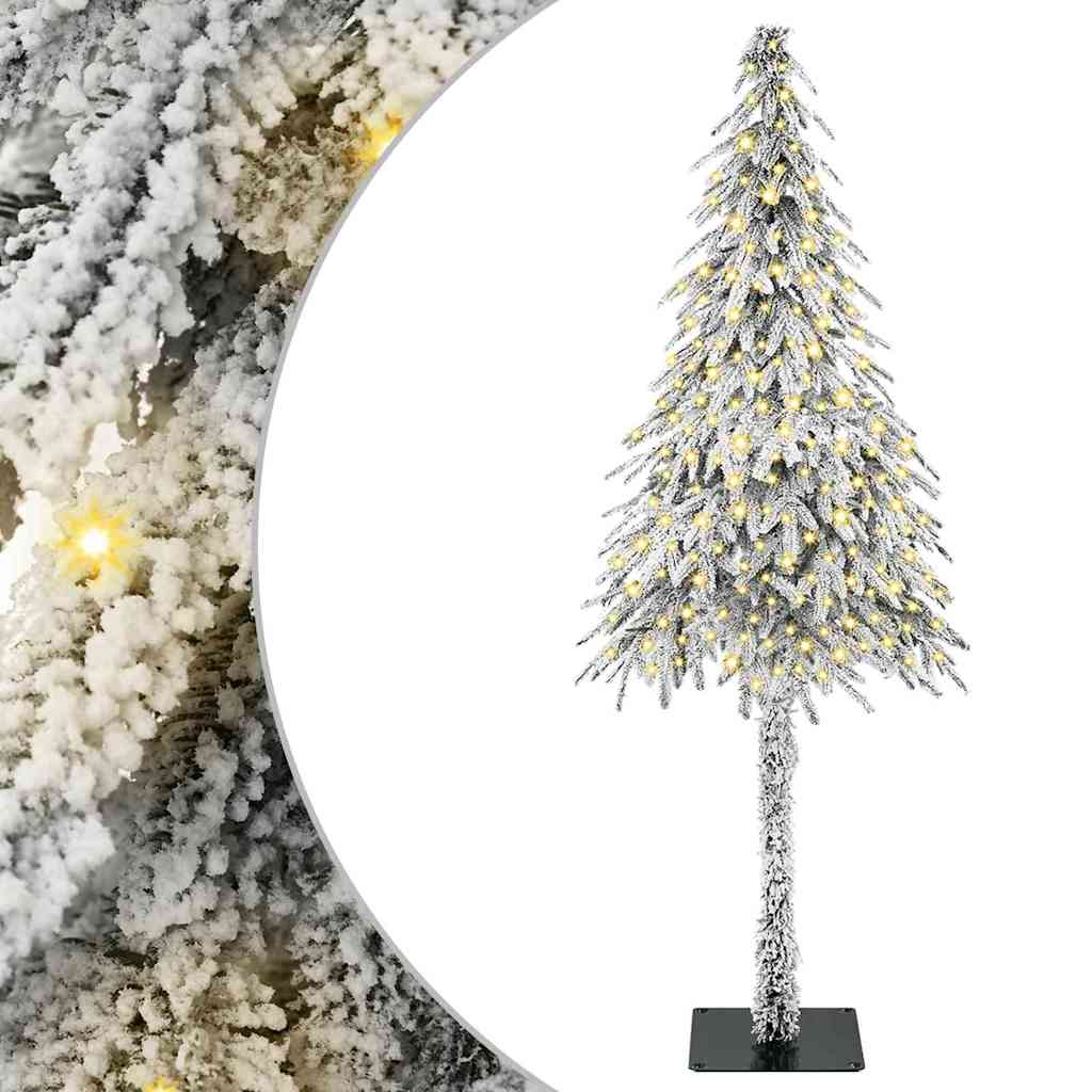 HKH Árvore de Natal com 300 Leds com Suporte Branco e Aço em PE