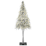 HKH Árvore de Natal com 300 Leds com Suporte Branco e Aço em PE