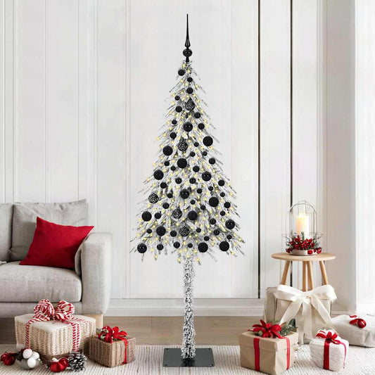 HKH Árvore de Natal com 300 Leds com Suporte Branco em Aço e PE