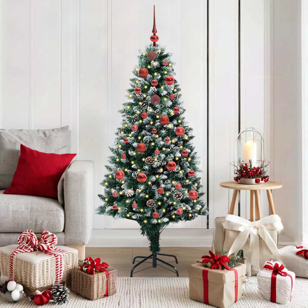 HKH Árvore de Natal Artificial Verde em Aço e Plástico em PVC