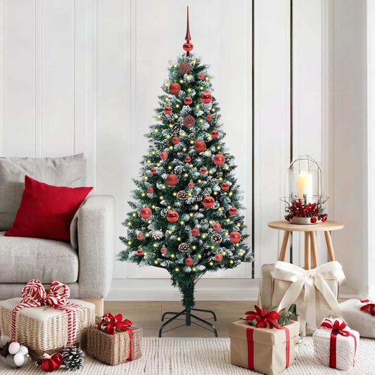 HKH Árvore de Natal Artificial Verde em Aço e Plástico em PVC