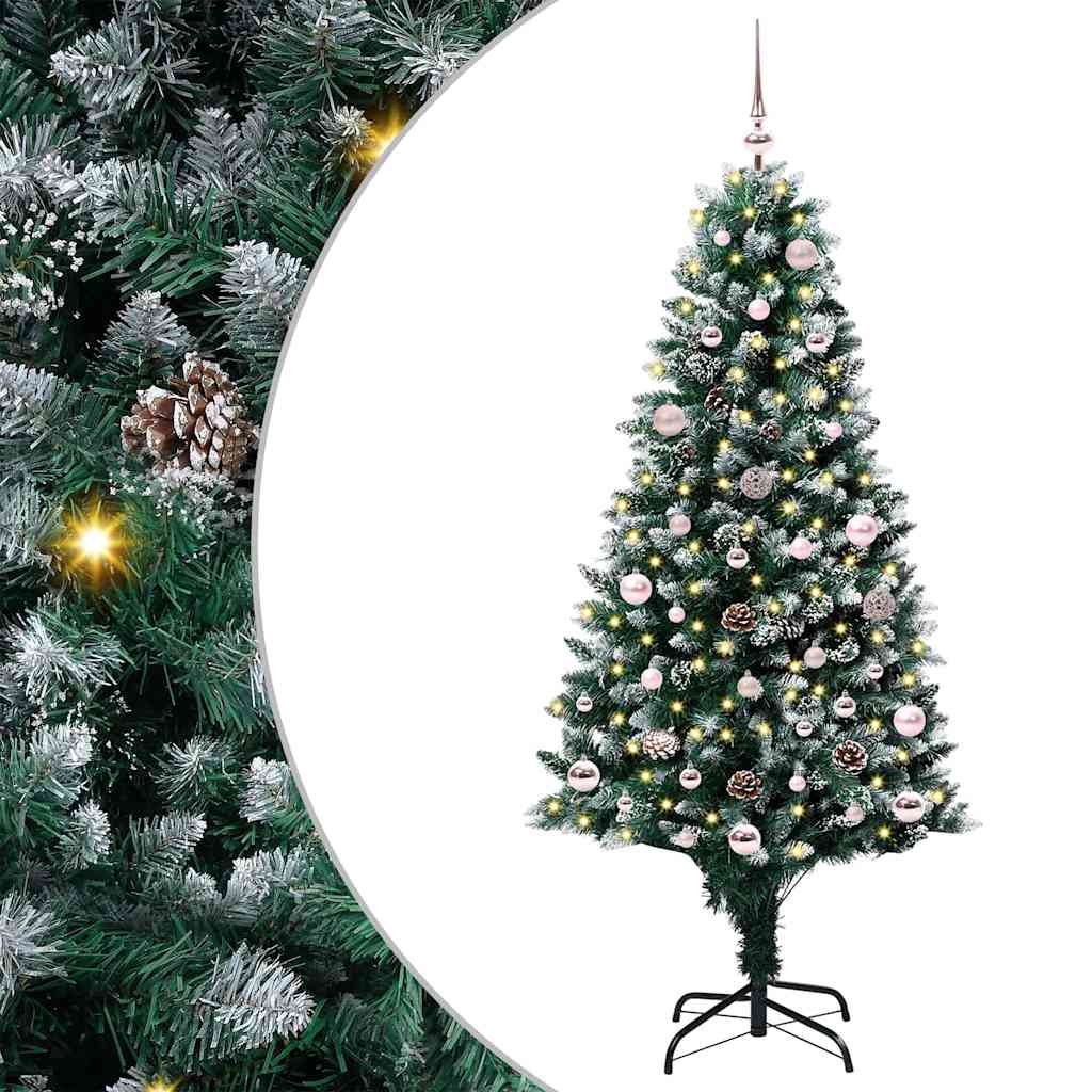 HKH Árvore de Natal Artificial Verde em Aço e Plástico em PVC