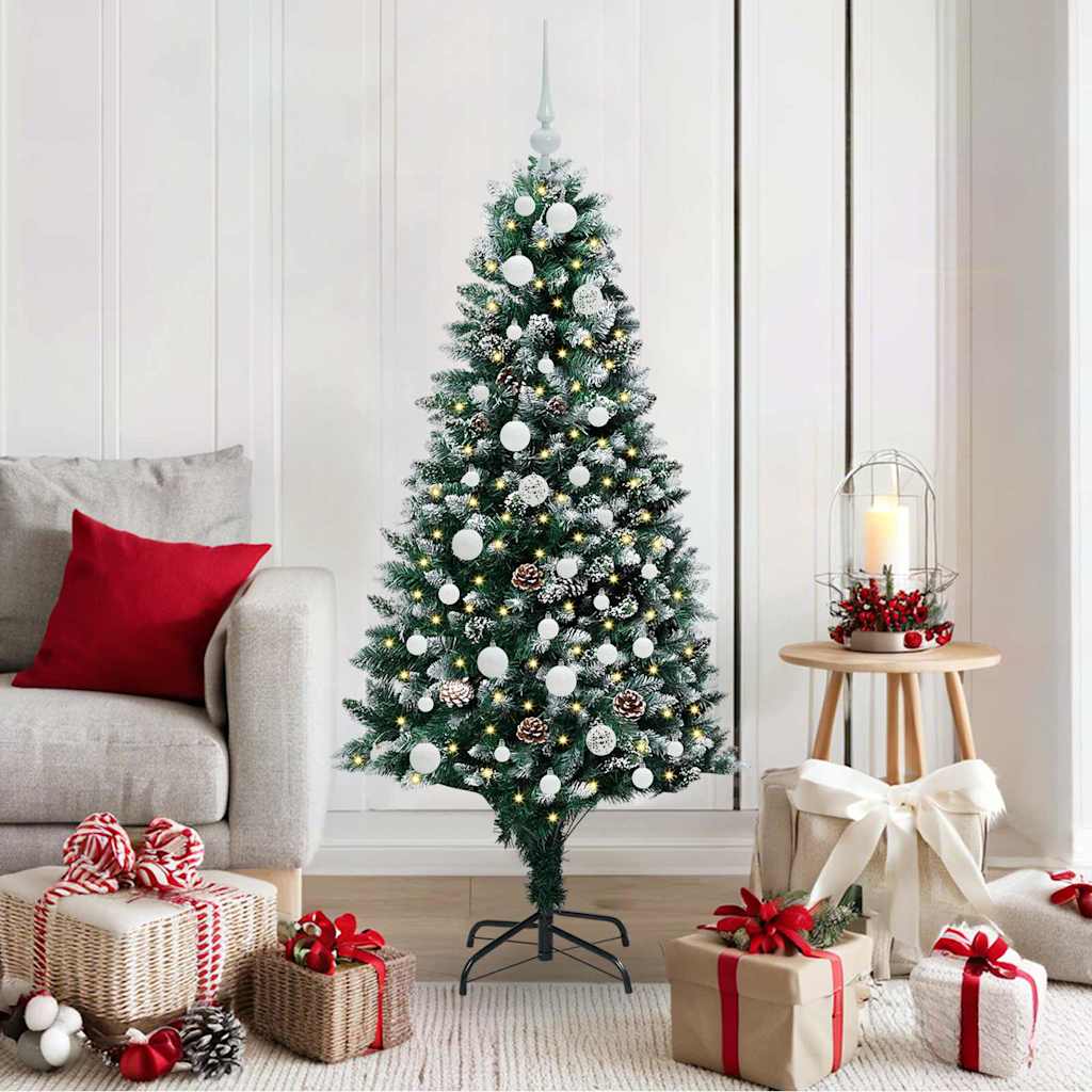 HKH Árvore de Natal Artificial Verde em Aço e Plástico em PVC
