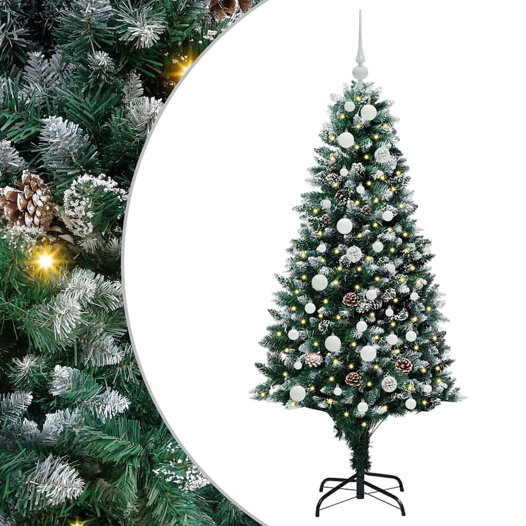 HKH Árvore de Natal Artificial Verde em Aço e Plástico em PVC