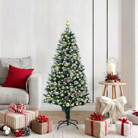 HKH Árvore de Natal Artificial Verde em Aço e Plástico em PVC