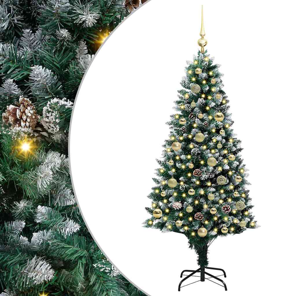 HKH Árvore de Natal Artificial Verde em Aço e Plástico em PVC