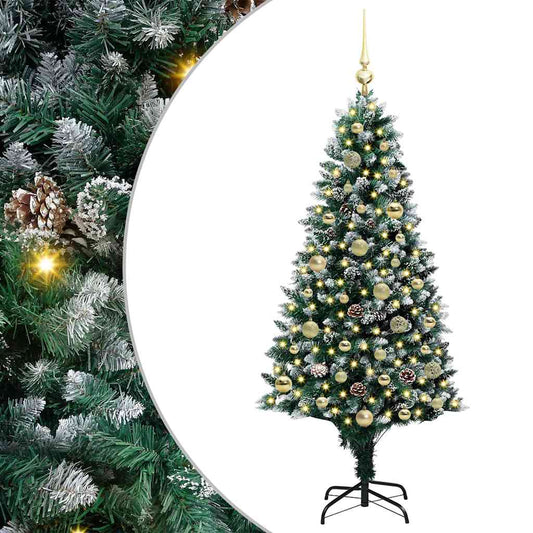HKH Árvore de Natal Artificial Verde em Aço e Plástico em PVC