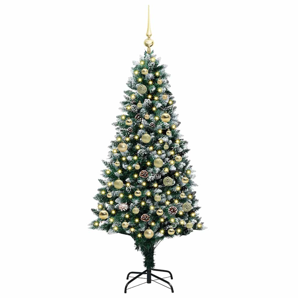 HKH Árvore de Natal Artificial Verde em Aço e Plástico em PVC