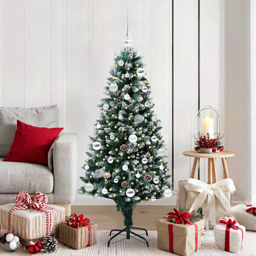 HKH Árvore de Natal Artificial Verde em Aço e Plástico em PVC