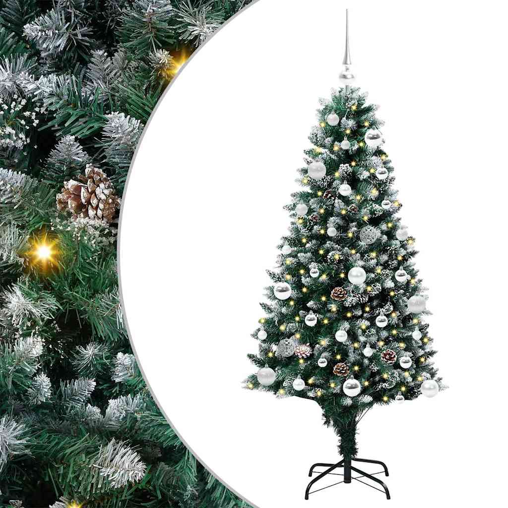 HKH Árvore de Natal Artificial Verde em Aço e Plástico em PVC