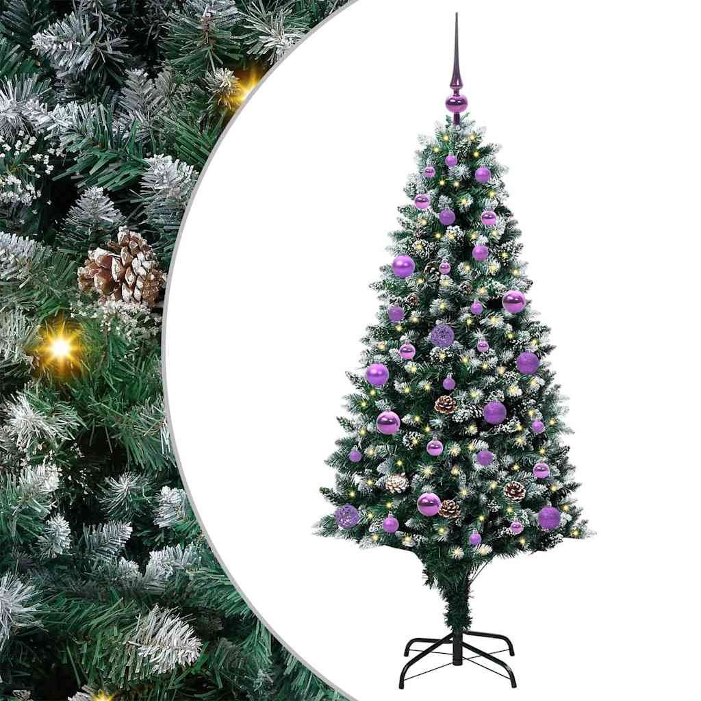HKH Árvore de Natal Artificial Verde em Aço e Plástico em PVC