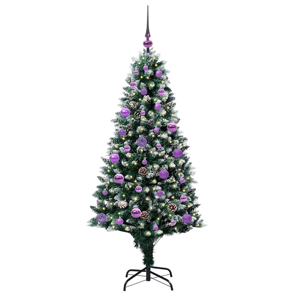 HKH Árvore de Natal Artificial Verde em Aço e Plástico em PVC