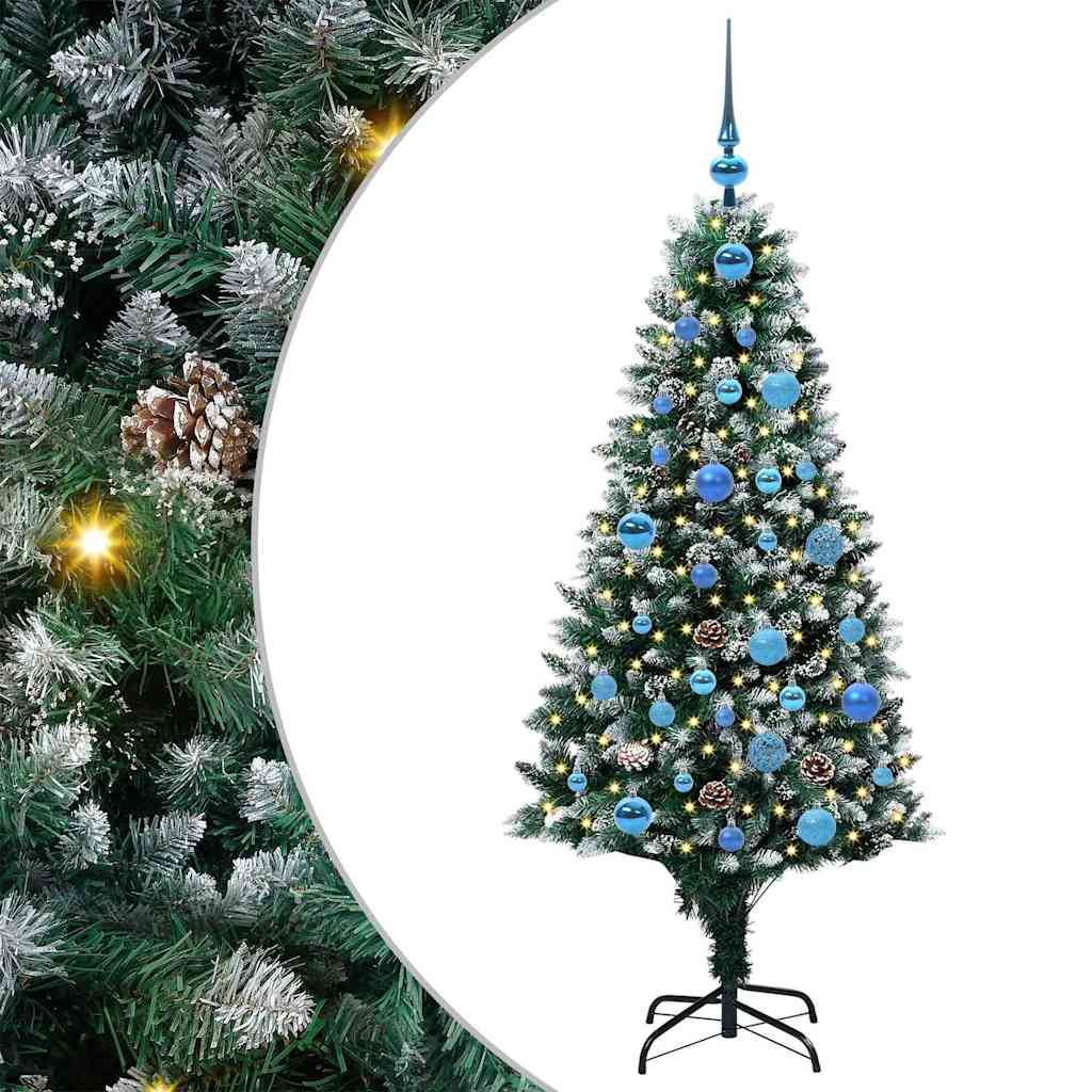 HKH Árvore de Natal Artificial Verde em Aço e Plástico em PVC