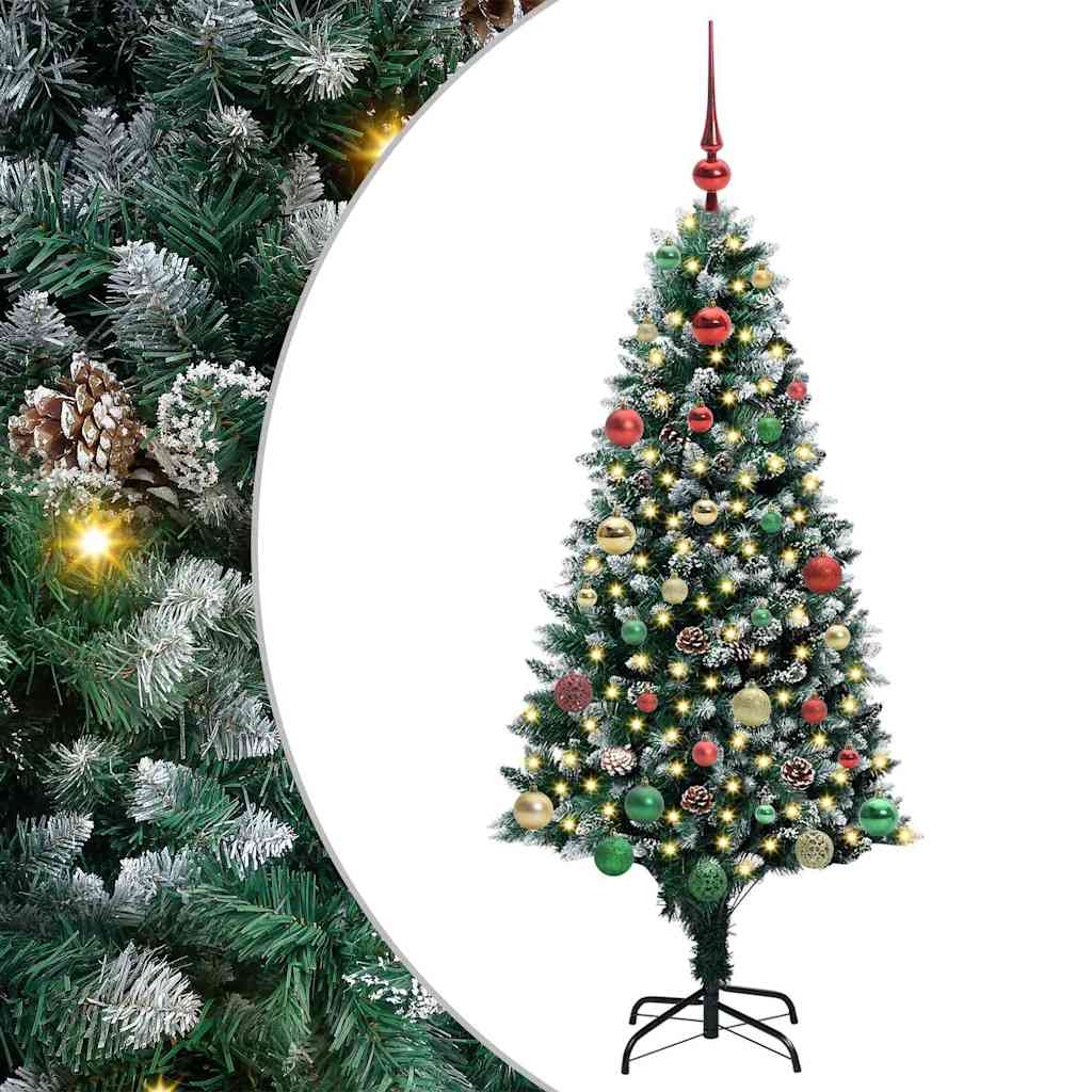 HKH Árvore de Natal Artificial Verde em Aço e Plástico em PVC
