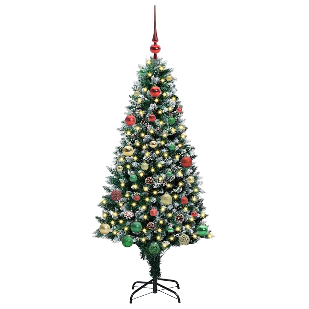 HKH Árvore de Natal Artificial Verde em Aço e Plástico em PVC