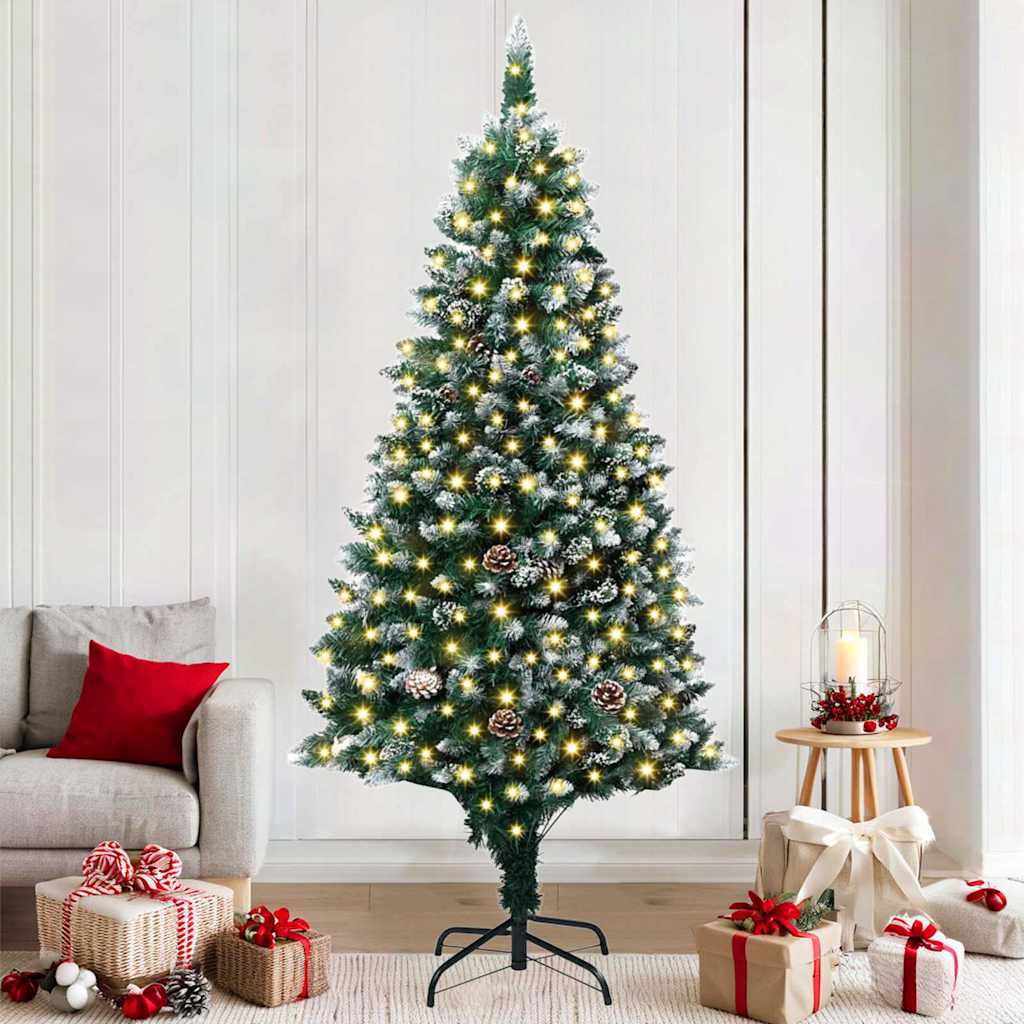 HKH Árvore de Natal Artificial Verde em Aço e PVC