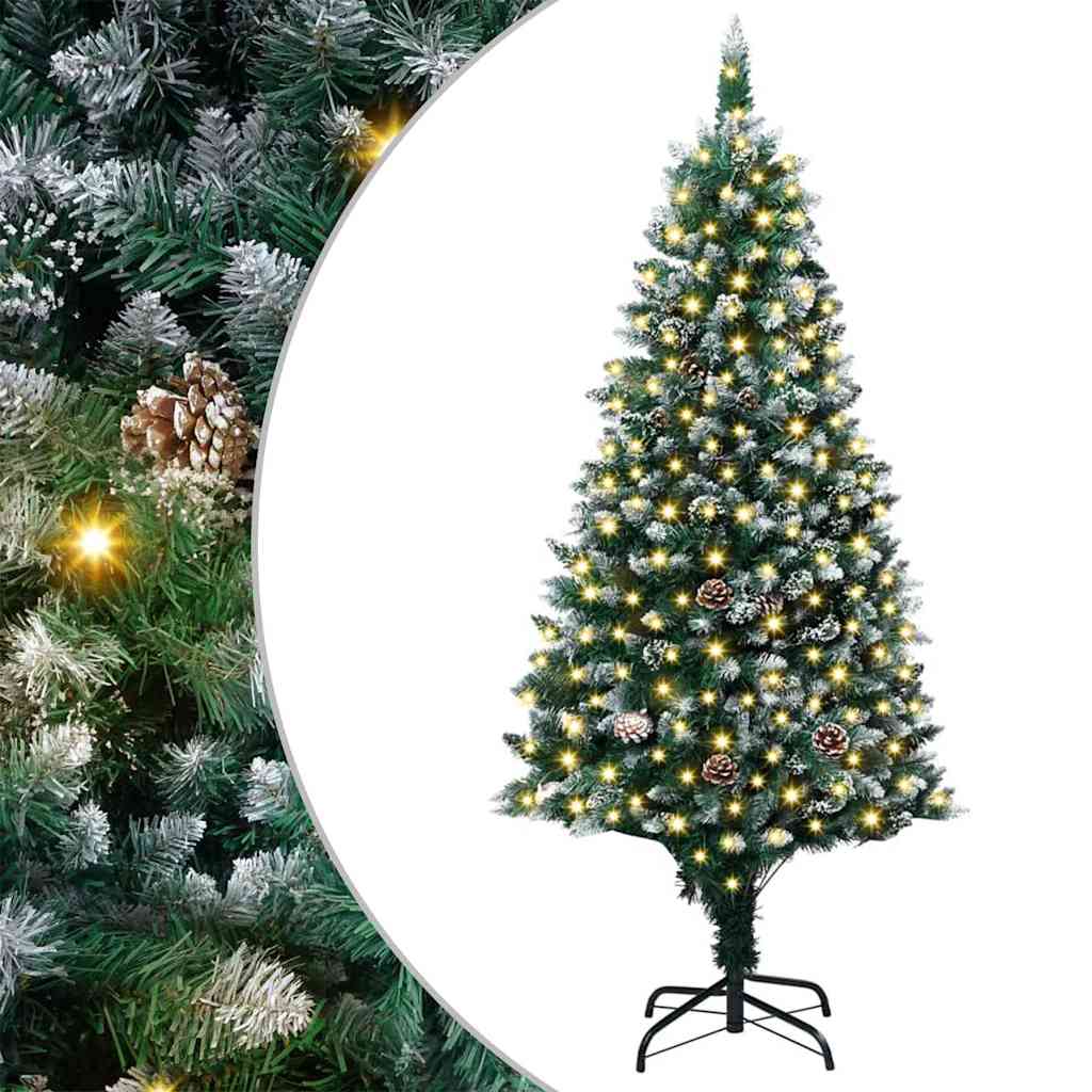 HKH Árvore de Natal Artificial Verde em Aço e PVC