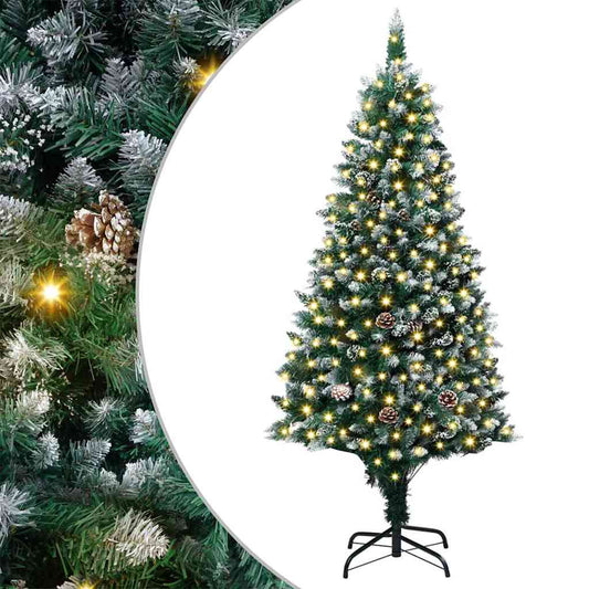 HKH Árvore de Natal Artificial Verde em Aço e PVC