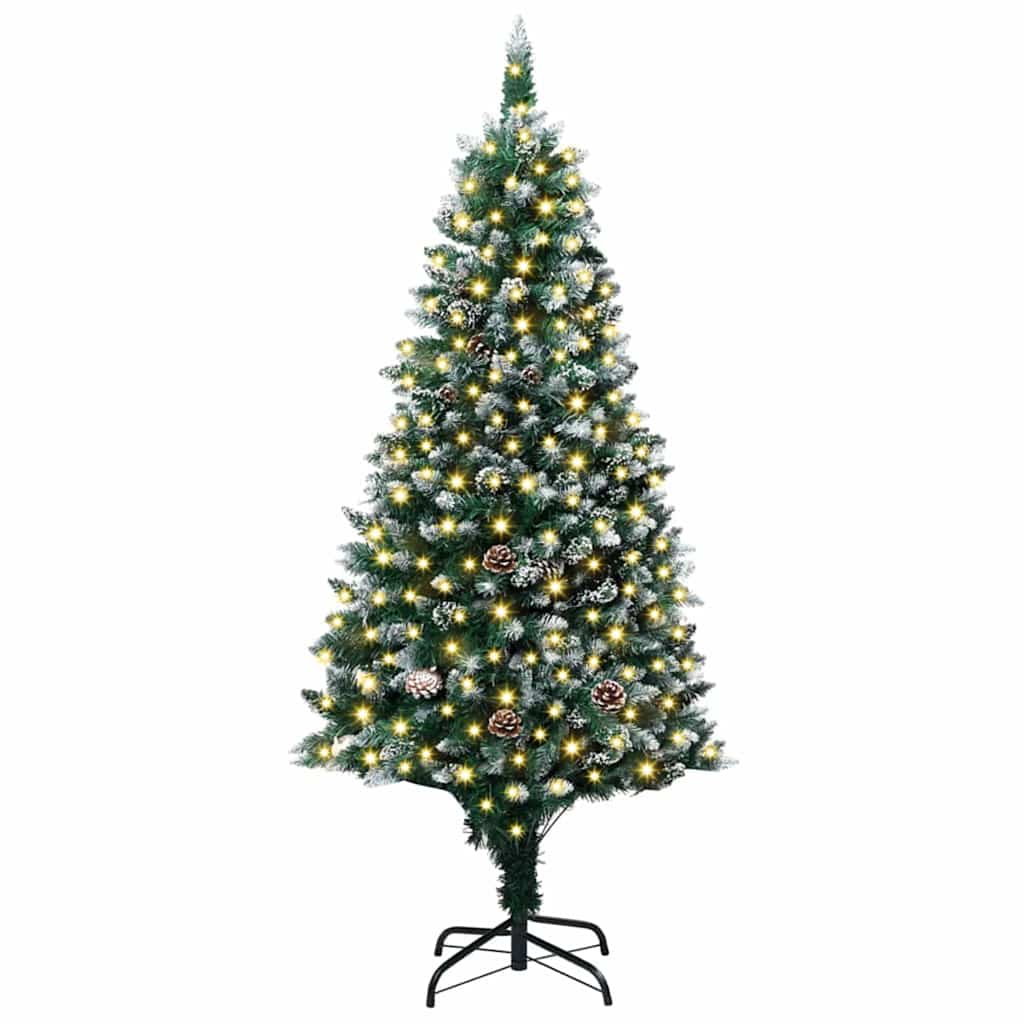 HKH Árvore de Natal Artificial Verde em Aço e PVC