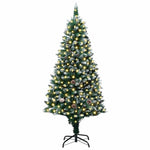 HKH Árvore de Natal Artificial Verde em Aço e PVC