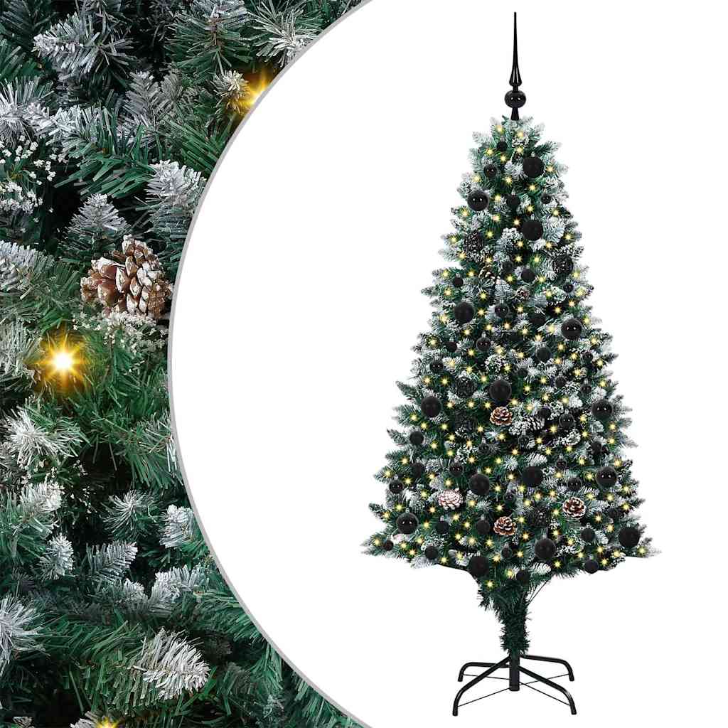 HKH Árbol de Navidad Artificial Verde de Acero y Plástico de PVC