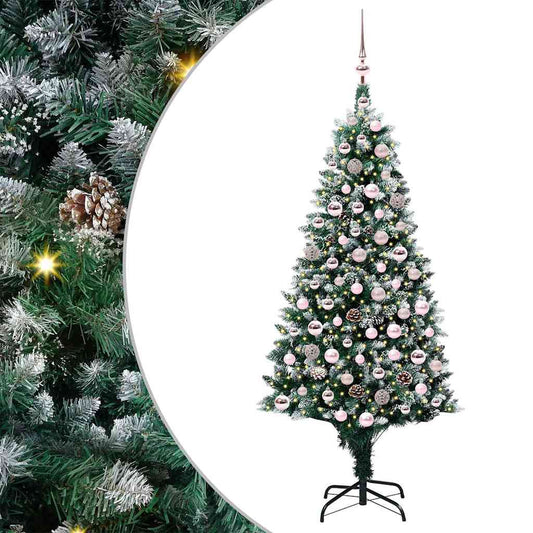 HKH Árvore de Natal Artificial Verde em Aço e Plástico em PVC