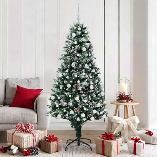 HKH Árvore de Natal Artificial Verde em Aço e Plástico em PVC