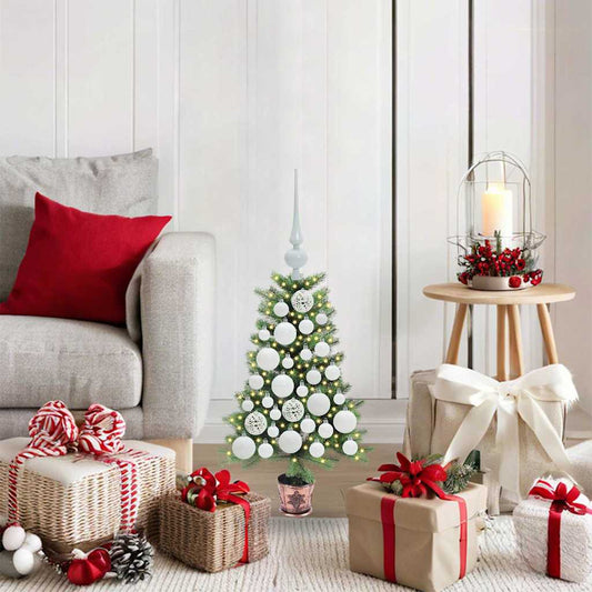 HKH Árvore de Natal com 150 Leds com Suporte Verde em PE