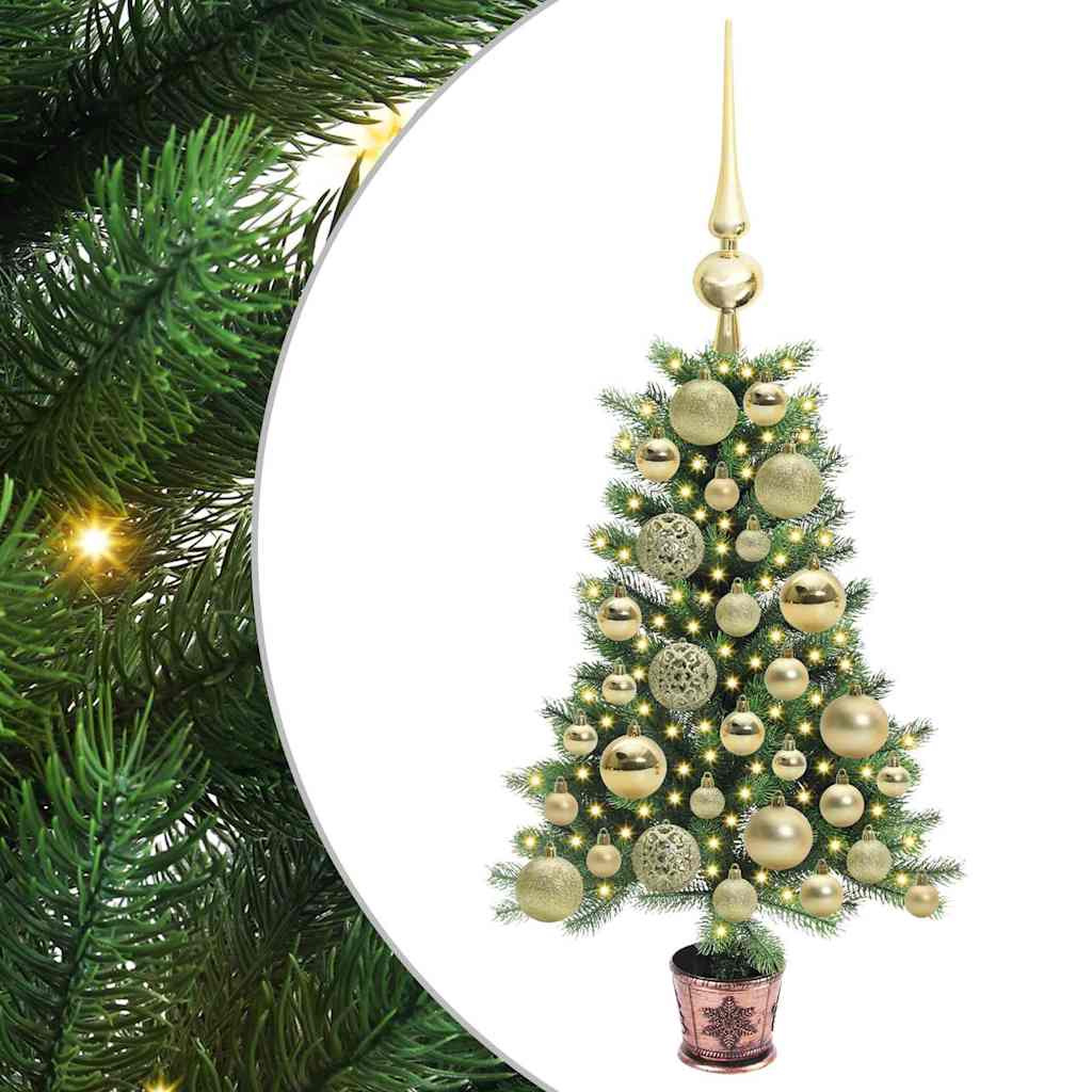 HKH Árvore de Natal com 150 Leds com Suporte Verde em PE