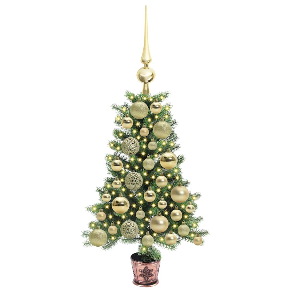 HKH Árvore de Natal com 150 Leds com Suporte Verde em PE