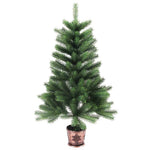 HKH Árvore de Natal com 150 Leds com Suporte Verde em PE