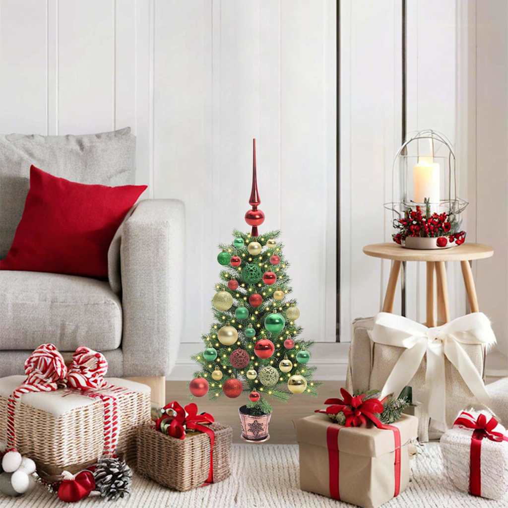 HKH Árvore de Natal com 150 Leds com Suporte Verde em PE