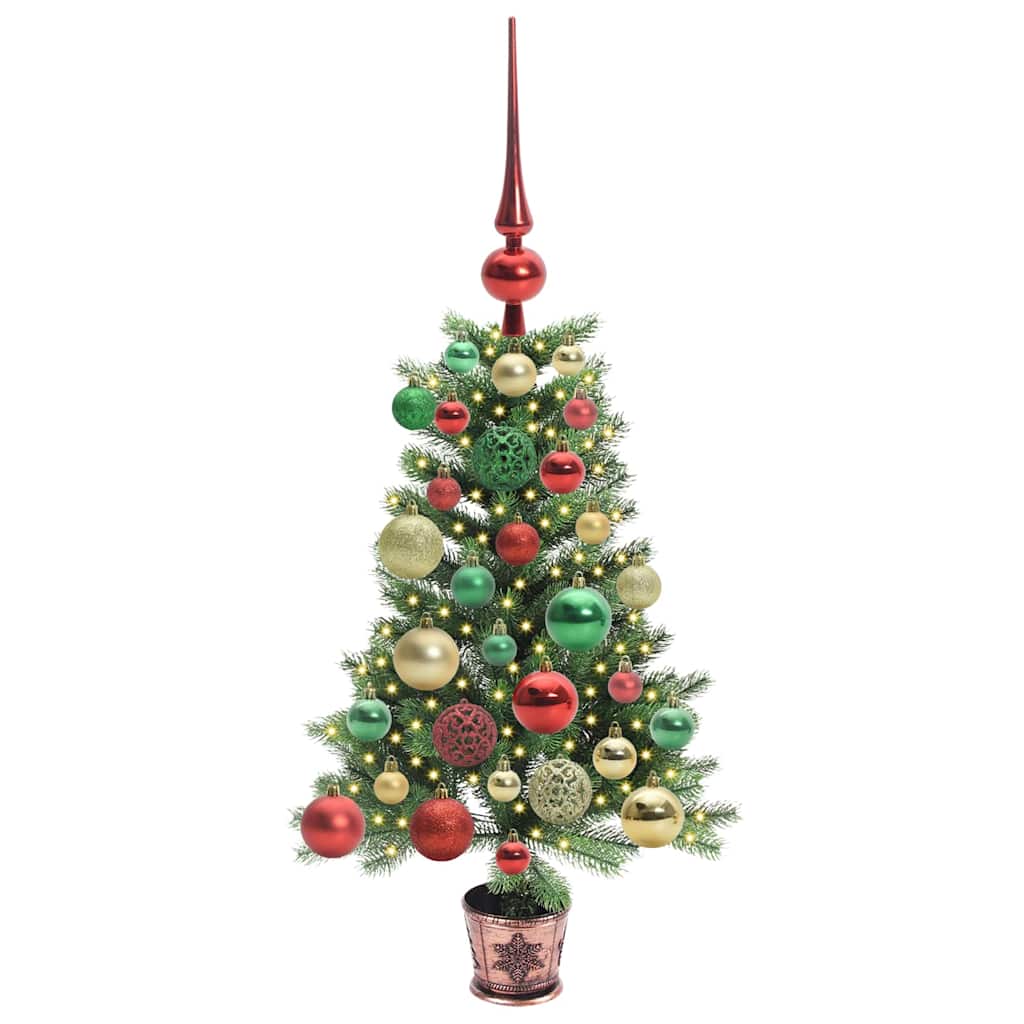 HKH Árvore de Natal com 150 Leds com Suporte Verde em PE
