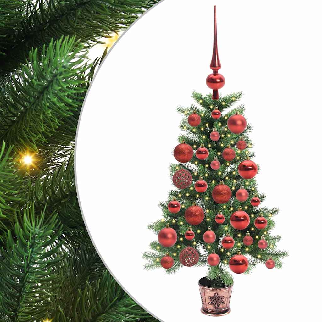 HKH Árbol de Navidad con 150 ledes con Soporte Verde de PE