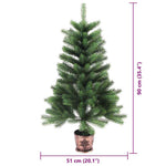 HKH Árvore de Natal com 150 Leds com Suporte Verde em PE